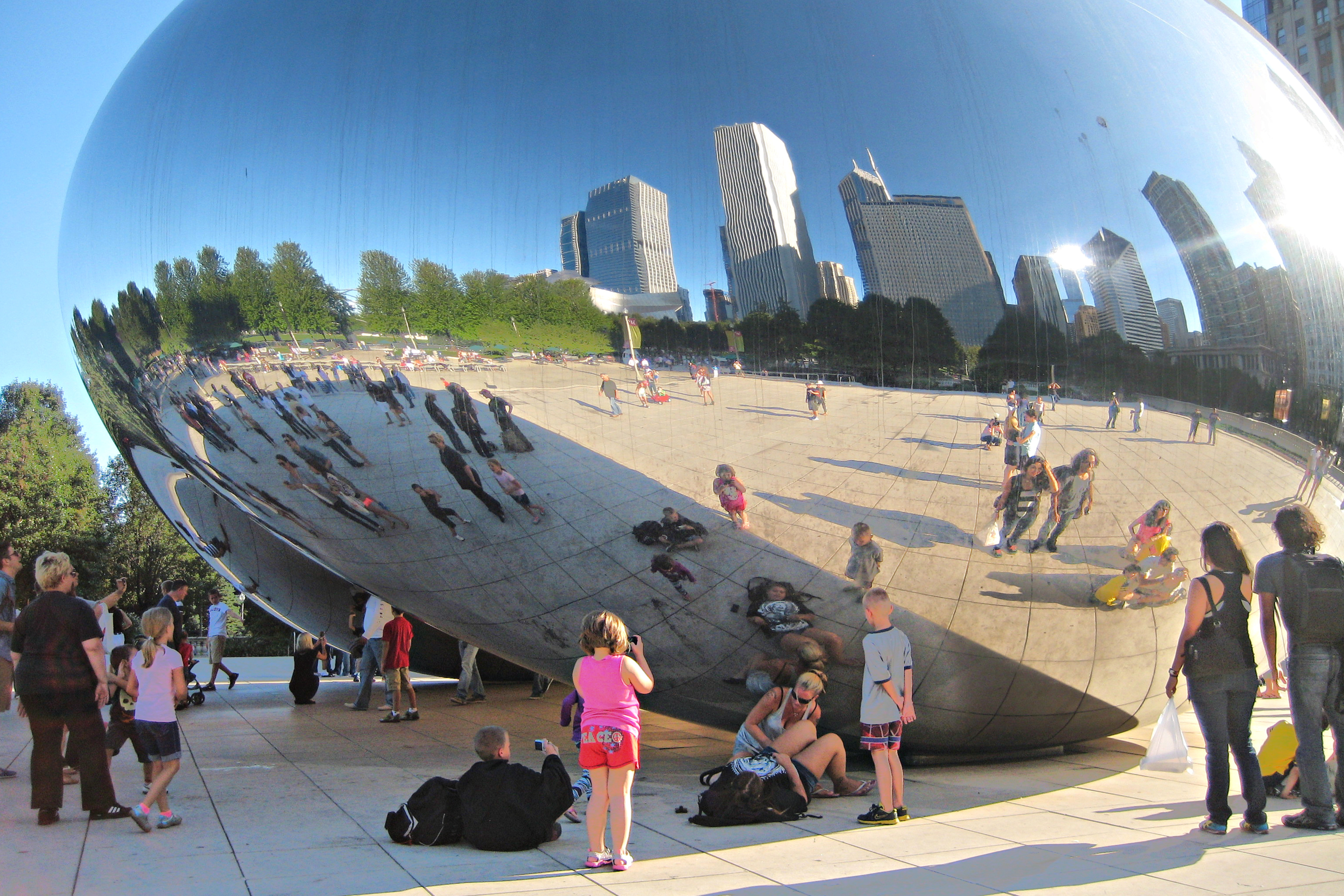 Snag a selfie at Cloud Gate, otherwise known as 