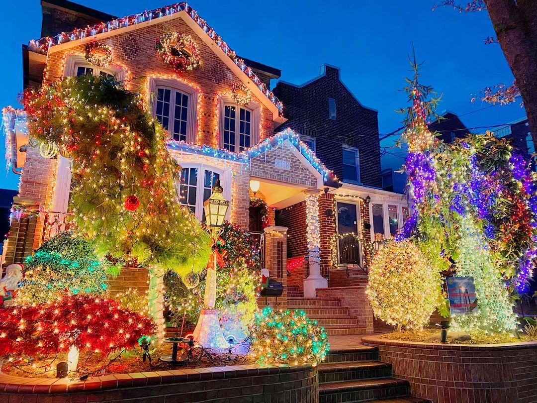 Dyker Heights Christmas lights: Decorated house