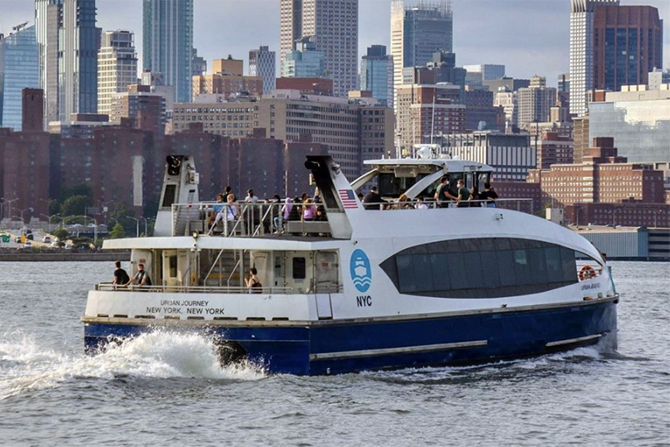 Make different stops along the east side of Manhattan on the NYC Ferry. Photo courtesy of the NYC Ferry