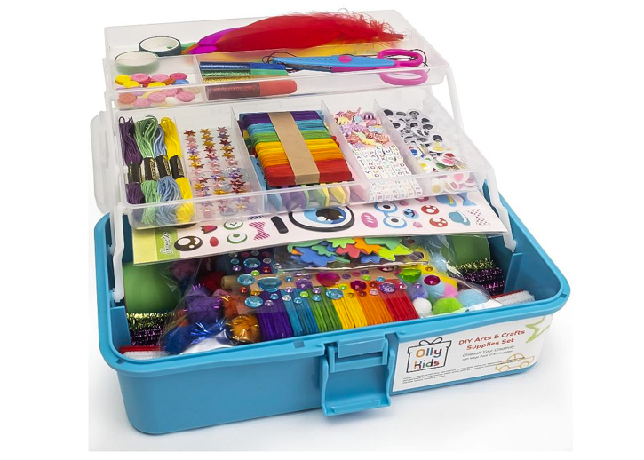 Craft Kids Library with Craft Box organizer via the Olly Kids Amazon Store
